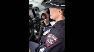 Wisconsin State Patrol having fun with a turkey harassing a trooper [upl. by Tait]