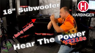 🌴Review amp setup  Harbinger VARI V2318S 18quot 2400W🎶 Powered Subwoofer🌴 [upl. by Ahteral217]