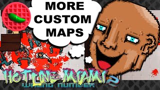 More Custom Maps  Lets Play Hotline Miami 2 Custom Maps 2 Level Editor Beta [upl. by Ybor]