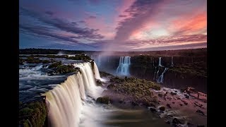 Iguazu falls Chutes dIguazú Iguazu falls Brazil Brésil Argentina Argentine [upl. by Bary]