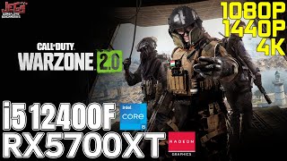 Call of Duty Warzone 20  i5 12400F  RX 5700 XT  1080p 1440p 4K benchmarks [upl. by Rosio249]