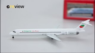 Review 149 Bulgarian Air Charter McDonnell Douglas MD82 [upl. by Yeldah153]