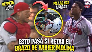 Esto PASA cuando RETAS el BRAZO de YADIER MOLINA  MLB [upl. by Rothstein]