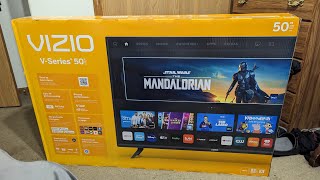 BIG TV ENERGY 4K 50quot VIZIO TV From Walmart Unboxing Overview [upl. by Lewison771]