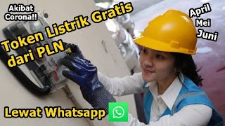 Begini Cara Mendapatakan Token Listrik Gratis dari PLN Lewat Whatsapp [upl. by Braca]