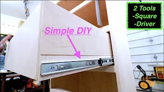 Install drawer slides without a jig [upl. by Nifled]