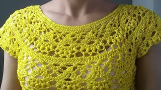 BLUSA EN CROCHET SUPER FÁCIL PRIMERA PARTE [upl. by Dayiz473]