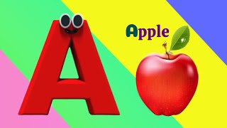 A is a Apple a a apple  Fun and Easy ABC Learning for Kids [upl. by Ellinehc596]