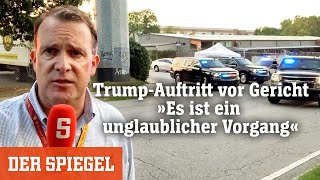 TrumpAuftritt vor Gericht »Es ist ein unglaublicher Vorgang«  DER SPIEGEL [upl. by Yreme29]