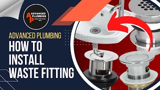 How to install a waste fitting  How to install Basin waste [upl. by Bonne993]