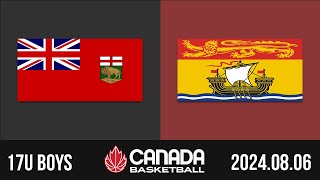 2024 Canada Basketball Nationals 🏀 17U BOYS Manitoba v New Brunswick Aug 6 2024 [upl. by Ellemac]