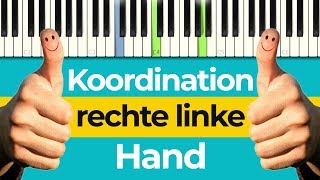 Klavier lernen für Anfänger  Koordination linke amp rechte Hand mit Song  Klavier Tutorial 2 [upl. by Anilok]