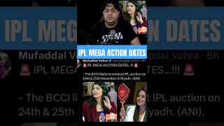 IPL MEGA AUCTION DATE cricket ipl indiancricketer ytshorts shortsfeed shorts cricketlover [upl. by Clem]