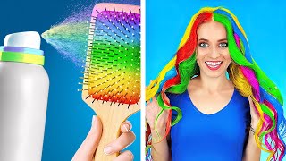 COOL GIRLS HAIR HACKS AND TRICKS  Funny DIY Beauty Tips by 123 GO Live [upl. by Serles611]