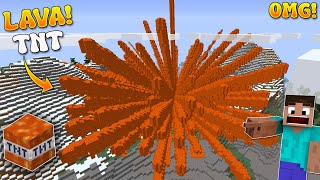 This LAVA TNT Can Destroy Your Minecraft World [upl. by Lyrej]