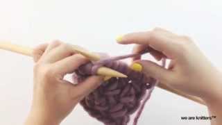 Knitting techniques  How to knit cross stitch  We Are Knitters [upl. by Iphigeniah]