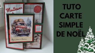 Tuto carte de Noël 🎅  simple [upl. by Bertine]