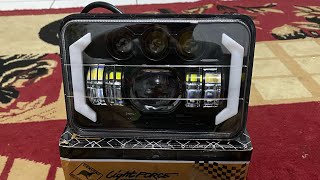 Unboxing Lampu Daymaker Kotak 5 Inch [upl. by Hendon]