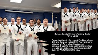 US Navy SCSTC Great Lakes Fire Controlmen and Gunners Mates Graduation [upl. by Man]