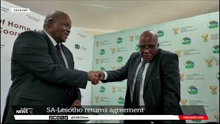 SA Lesotho sign returns agreement [upl. by Gula358]