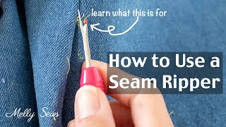 How to Use a Seam Ripper [upl. by Largent]