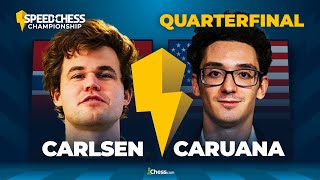 Carlsen v Caruana  A World Chess Championship REMATCH In The Speed Chess Championship  SCC 2022 [upl. by Chemarin]