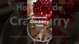 Homemade Cranberry Sauce  So Good Youll Never Buy Canned Again shorts [upl. by Doak]