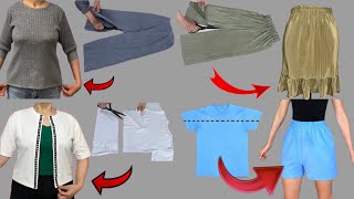 ✅💥 How to turn old clothes into stunning new clothes   passionate DIY fashion makeover ✂️🧵 [upl. by Bland]