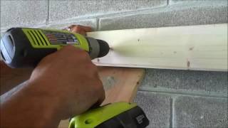 Using Tapcon Concrete Screws To Secure Wood To Cinderblock [upl. by Georgianne]