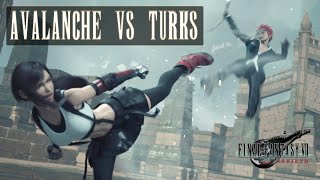 Scène Avalanche VS Turks  Final Fantasy VII Rebirth ffviral ff7rebirth finalfantasy [upl. by Aryas367]