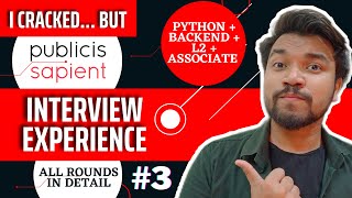 Publicis Sapient Interview Experience  Backend Developer  Associate L2 Interview Questions Answers [upl. by Illah]