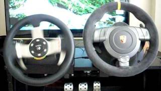 Fanatec Porsche GT3RS V2 vs Logitech G27 calibration [upl. by Berck834]