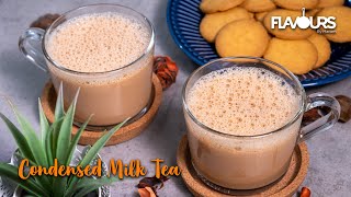 Condensed Milk Tea  Masala chai with condensed milk  How to make Condensed Milk Tea short [upl. by Lorenzo]