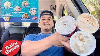 DAIRY QUEEN NEW SUMMER BLIZZARD MENU REVIEW [upl. by Aratal231]