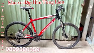 Xe đạp Cannondale F8 màu đỏ phù hợp 1m7 trở lên hotline 0899880559 hoặc 02836206851 [upl. by Charters]