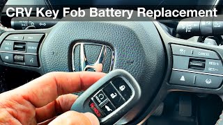 2024 Honda CRV Remote Key fob battery replacement [upl. by Aerdnahc]