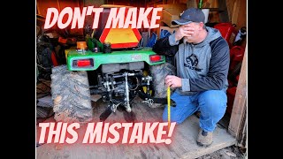 WE HAVE TO FIX THIS NOW JOHN DEERE 430 3PT HITCH FULL RANGE OF MOTION [upl. by Otreblon112]