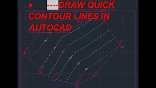 HOW TO DRAW CONTOUR LINES IN AUTOCAD HOW TO MAKE CONTOUR MAP FROM SURVEY DATA IN AUTOCAD [upl. by Ellened]