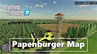 FS22 new 4Fold Map  Papenburger Map Helicopter Travel  LS22 [upl. by Musette]