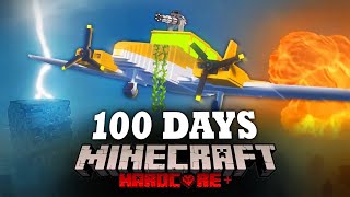 100 DAYS ON A PLANE IN A NATURAL DISASTERS APOCALYPSE IN MINECRAFT AND HERE’S WHAT HAPPENED 2 [upl. by Miehar]