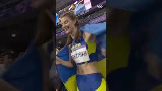 Yaroslava Mahuchikh secured GOLD for Ukraine at Paris2024 Olympics [upl. by Anaeco]