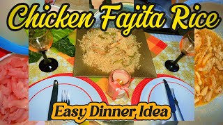 Simple Chicken Fajita Rice Recipe  Easy Dinner Idea [upl. by Namajneb]