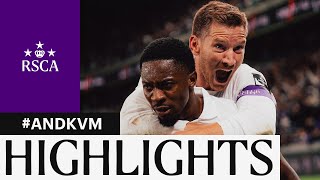 HIGHLIGHTS RSC Anderlecht  KV Mechelen  20232024 [upl. by Lizned]