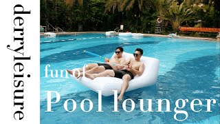 Best InPool Inflatable Lounger  PVC Lounger on Water [upl. by Anairuy]