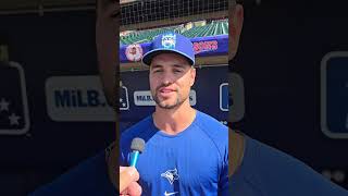 Pregame interview with Buffalo Bisons player Damiano Palmegiani [upl. by Katalin]