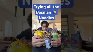 Trying Bosnian Noodles bosnian bosnaihercegovina bosnianfood balkans balkanfood noodles [upl. by North]