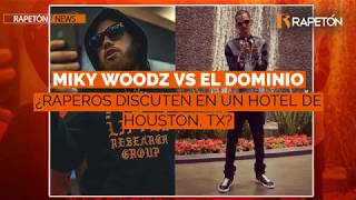 ¿Miky Woodz y El Dominio discuten en hotel de Houston [upl. by Ardnuahsal]