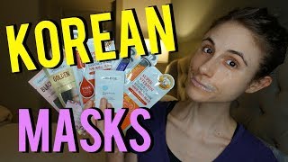 Korean Masks review Dr Dray [upl. by Yrocej]