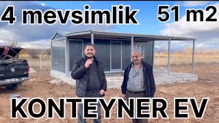 KONTEYNER EV YAPIMI MONTAJ GÖDENE İBRAHİM BEY’e HAYIRLI OLSUN [upl. by Meluhs]