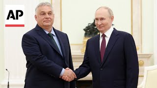 Hungarys Orbán visits Moscow seeks Putins perspective [upl. by Rodenhouse]